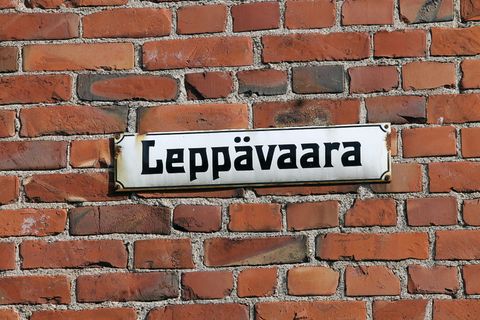 芬兰，espo，leppävaara vintage sign，vintage，sign，tiles，font，leppävaara