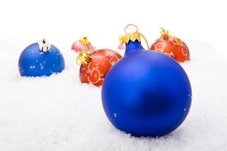 舞会，装饰品，红色，庆祝，圣诞节，特写，特写，12月