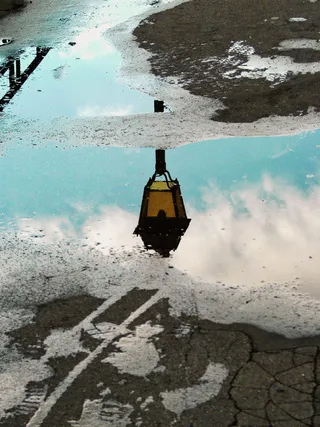 街头驿站的水镜摄影