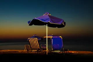 塞浦路斯，波利斯，帕福斯，露营，夜晚，海边，日落，日光浴