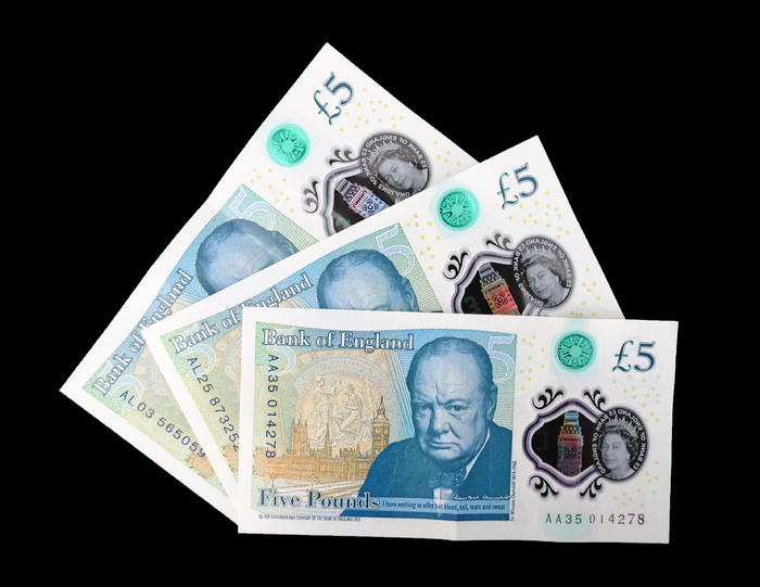 三英镑，五英镑钞票，五英镑钞票，现金，货币，英镑，英国，金融