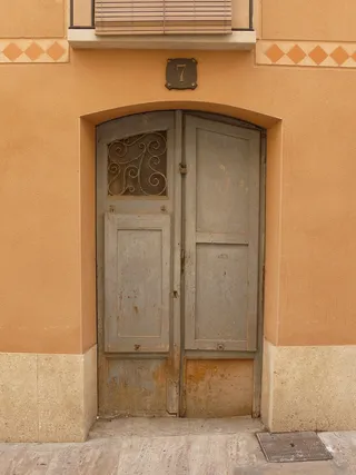 门, 木, 木, 装饰, 入口, 门口, 西班牙, 半圆