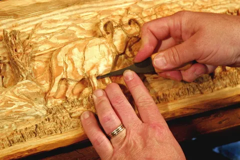 人, 木, 甲板, Carving, 木, Mantel, Hands, Handicraft
