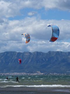 天空，冲浪，极限运动，海滩，海洋，天空冲浪，风，埃布罗三角洲