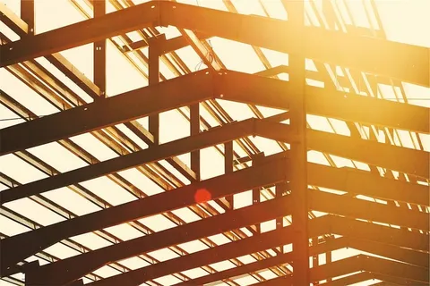 无标题、建筑、照片、黑色、金属、栏杆、日落、阳光