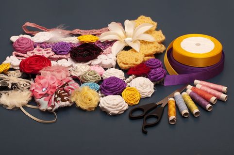 桌面、颜色、针、纱、工艺、缝纫、装饰、特写