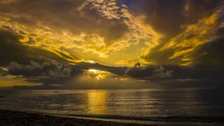 颜色、abendstimmung、日落、风景、夜空、水、风景、浪漫