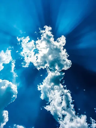 背景，自然之美，蓝色，多云的天空，云景，白昼，蓬松，田园诗般