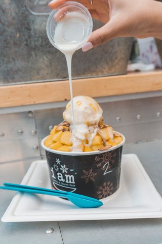 美国，阿纳海姆，阿纳海姆包装区，芒果冰糖，甜点，百胜，美味，冰糖