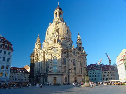 德累斯顿，弗劳恩基什，德国，老城，德累斯顿，弗劳恩基什，教堂，萨克森州，地标