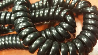 电话线，电线，电缆，盘绕，线圈，缠结，绞死，特写