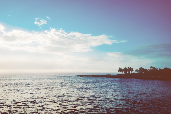 天，蓝，海，云，自然，海滩，风景，蓝天