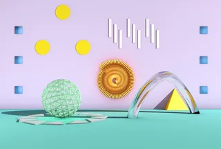 颜色，粉彩，背景，几何，结构，儿童，形状，3d