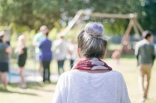 女士，穿着，白色，运动衫，倾斜，移动，对焦，摄影