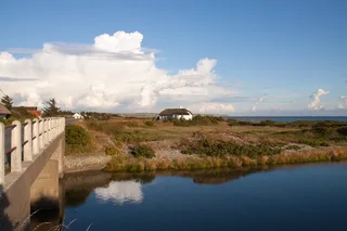 thy，krik，stream，小屋，bridge，日德兰群岛，丹麦，reflection