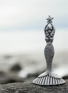 美人鱼，陶瓷，小雕像，石头，美人鱼，海滩，魔术，海滩，没有人