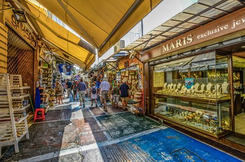 maris珠宝店，side，raod，athens，athenian，greek，greek，market