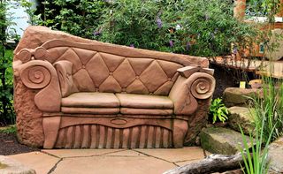 古老、自然、建筑、木材、石头、雕塑、花卉、设计