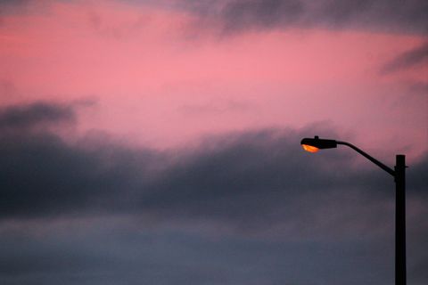 粉红色、日落、背景、光线、暗色调、云天、烟雾-物理结构、轮廓