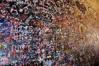 意大利、维罗纳、罗密欧和朱丽叶、。，爱，多色，墙壁建筑特征，全框架，背景