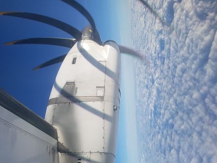 葡萄牙，波尔图，航空，白色，蓝色，飞行，喷气式飞机，云