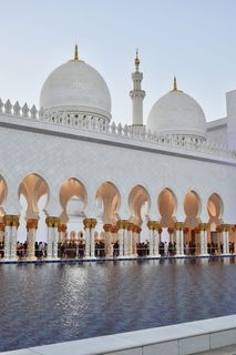 阿布扎比，阿拉伯联合酋长国，谢赫·扎耶德大清真寺，大理石，奢华，美丽，东方，清真寺