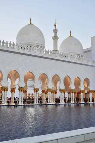 阿布扎比，阿拉伯联合酋长国，谢赫·扎耶德大清真寺，大理石，奢华，美丽，东方，清真寺
