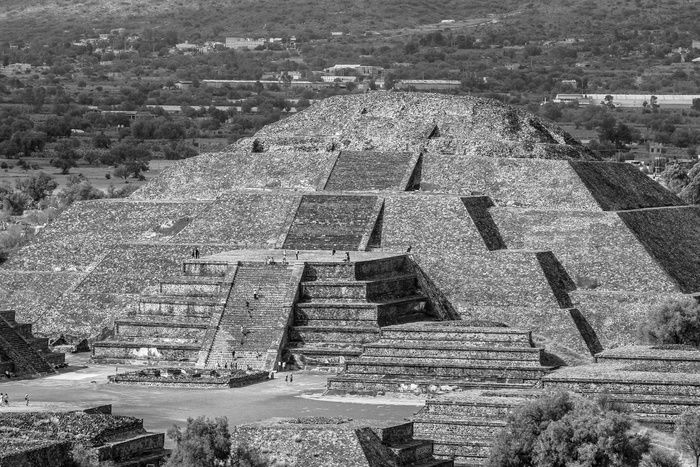 墨西哥、b n、moon、teotihuacan、金字塔、金字塔、废墟、文化