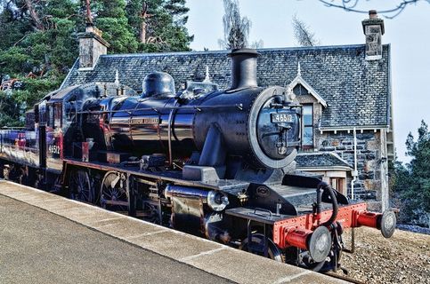 火车站、铁路、火车、中心站、机车、蒸汽机车、蒸汽铁路、轨道交通