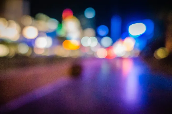 美国, 拉斯维加斯大道, 散景, 夜, 拉斯维加斯, 照明, 散焦, 城市