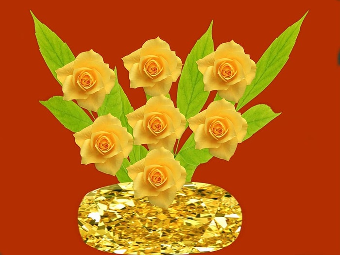 花瓶，黄色，花，花，自然，植物，装饰，花瓣
