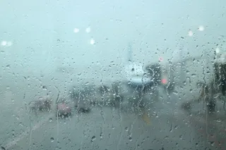 机场，飞机，玻璃，输出，非，窗，玻璃-材料，下降