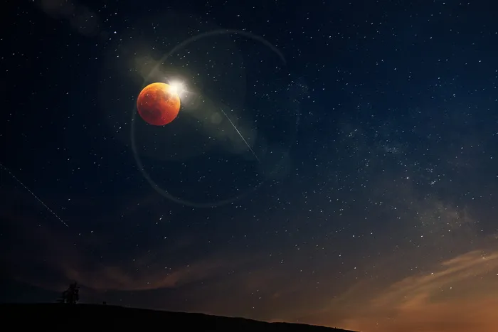 行星插图，自然，户外，天文学，月球，宇宙，太空，日食