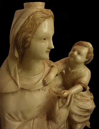 圣母，雕塑，多色，17世纪，博物馆，艺术和工艺，人类表现，表现