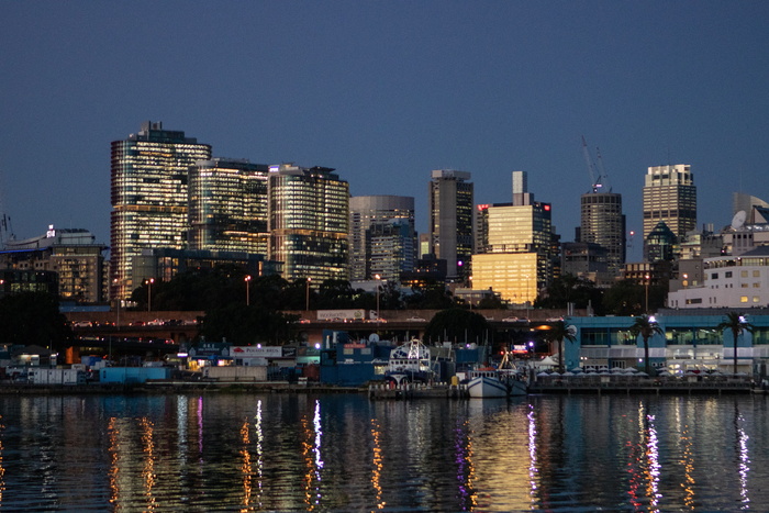 天际线，城市，黄昏，建筑，摩天大楼，城市景观，城市，夜晚
