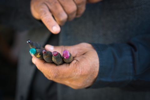 印度，斋浦尔，颜色，手工，工艺，珠宝，珠宝，珠宝