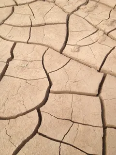 土壤，黄土，开裂，土壤，干瘪，开裂，干旱，开裂