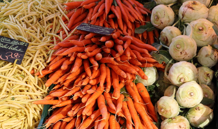 豆类、胡萝卜、蔬菜、食品、市场、农民当地市场、食品和饮料、根茎蔬菜