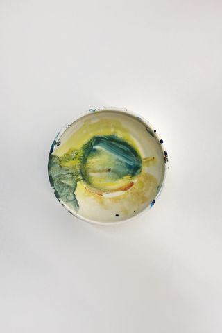 艺术品，黄蓝，蓝，黄，绘画，极简，极简主义，压克力