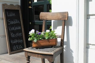 哥本哈根，丹麦，咖啡馆，花，植物，开花植物，座位，自然