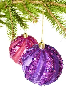 球, 树枝, 树, 饰品, 红色, 绿色, 松树, 云杉