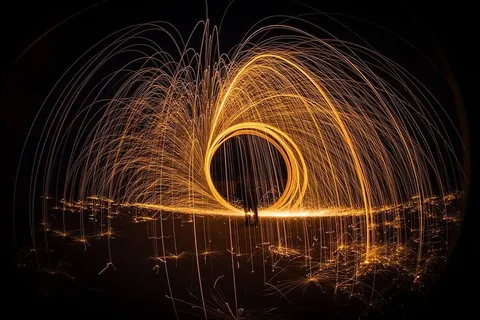 夜间灯光绘画 夜间灯光绘画