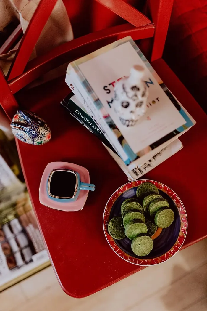 咖啡和绿茶饼干