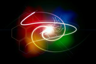 轻微，技术，明亮，背景，数字艺术，照明，发光，抽象