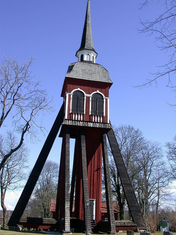 stave church，瑞典，木制教堂，教堂，建筑，建筑，尖塔，天空