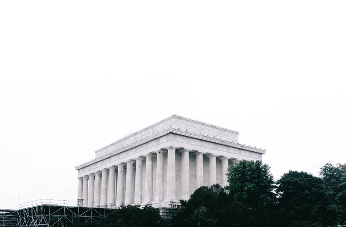 华盛顿, 美国, 2 林肯纪念 cir nw, 树, DC, 建筑, 人, 林肯