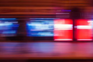 抽象, 车站, 火车, 议案, 多彩, 模糊, 交通, 旅行