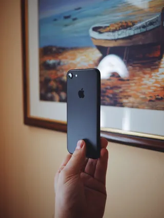 克罗地亚，奥西耶克，苹果，iphone，黑色，隐形，手机，控股