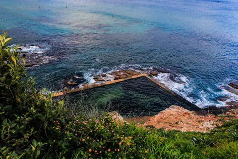 棕榈滩，澳大利亚，水，海洋，海浪，蓝色，自然，美丽