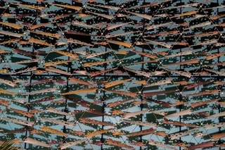 棕色与多色抽象艺术